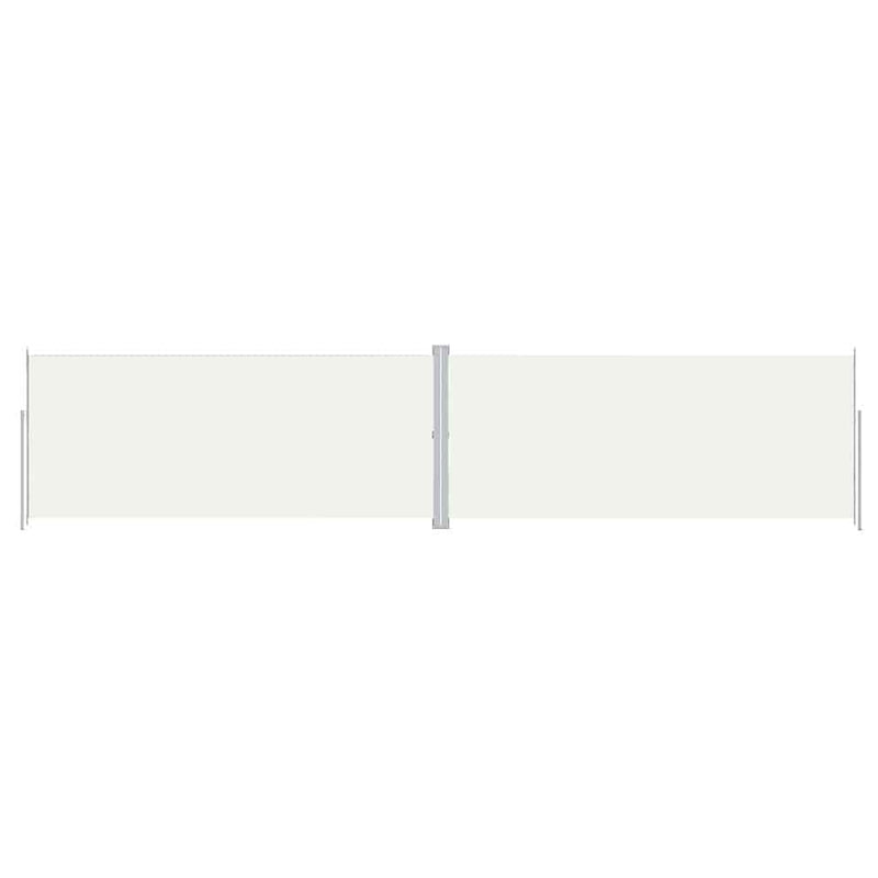 Afbeelding laden in galerijviewer, Vidaxl windscherm uittrekbaar 220x1000 cm crèmekleurig

