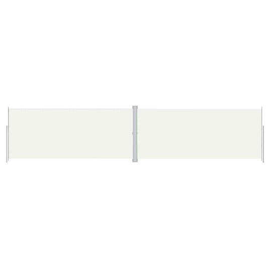 Vidaxl windscherm uittrekbaar 220x1000 cm crèmekleurig