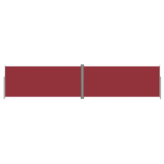Vidaxl windscherm uittrekbaar 220x1000 cm rood