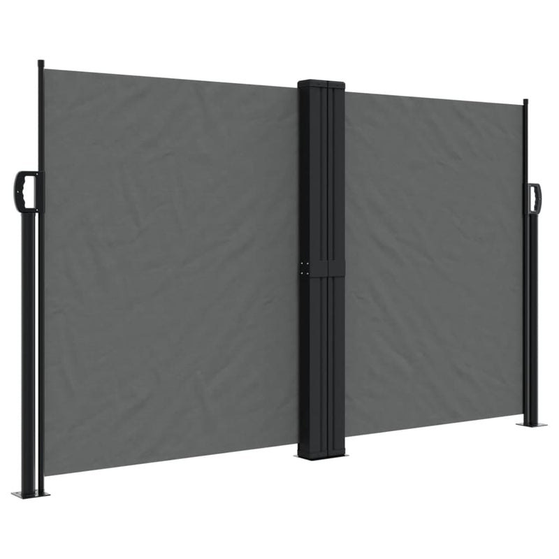 Afbeelding laden in galerijviewer, VidaXL Windscherm uittrekbaar 140x1200 cm antracietkleurig
