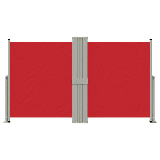 Vidaxl windscherm uittrekbaar 140x1200 cm rood