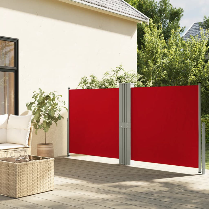 Afbeelding laden in galerijviewer, Vidaxl windscherm uittrekbaar 140x1200 cm rood
