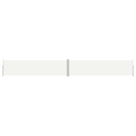 Vidaxl windscherm uittrekbaar 160x1200 cm crèmekleurig