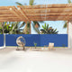 Vidaxl windscherm uittrekbaar 160x1200 cm blauw
