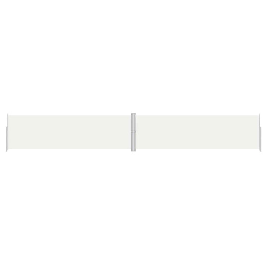 Vidaxl windscherm uittrekbaar 180x1200 cm crèmekleurig