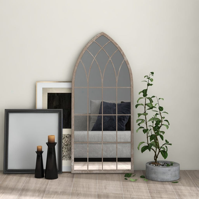 Afbeelding laden in galerijviewer, Vidaxl spiegel 100x45 cm ijzer zandkleurig
