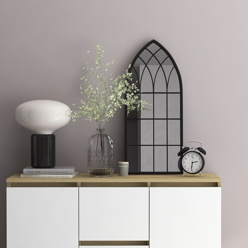 Afbeelding laden in galerijviewer, Vidaxl spiegel 70x30 cm ijzer zwart
