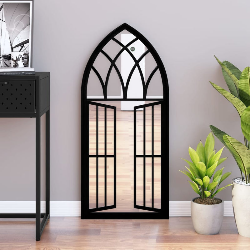 Afbeelding laden in galerijviewer, Vidaxl spiegel 100x45 cm ijzer zwart
