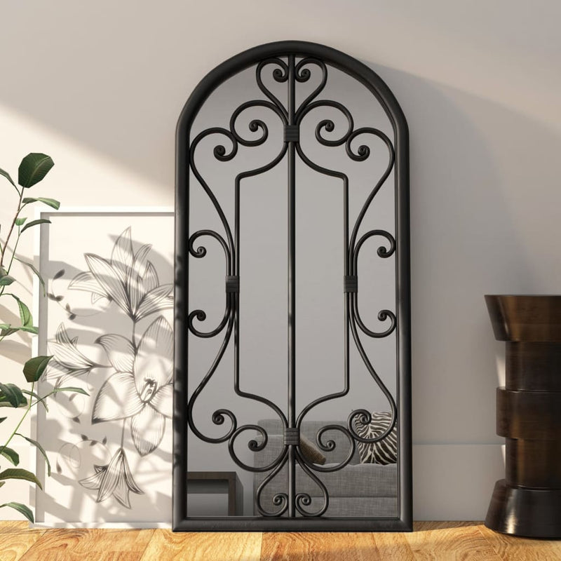 Afbeelding laden in galerijviewer, Vidaxl spiegel 100x45 cm ijzer zwart
