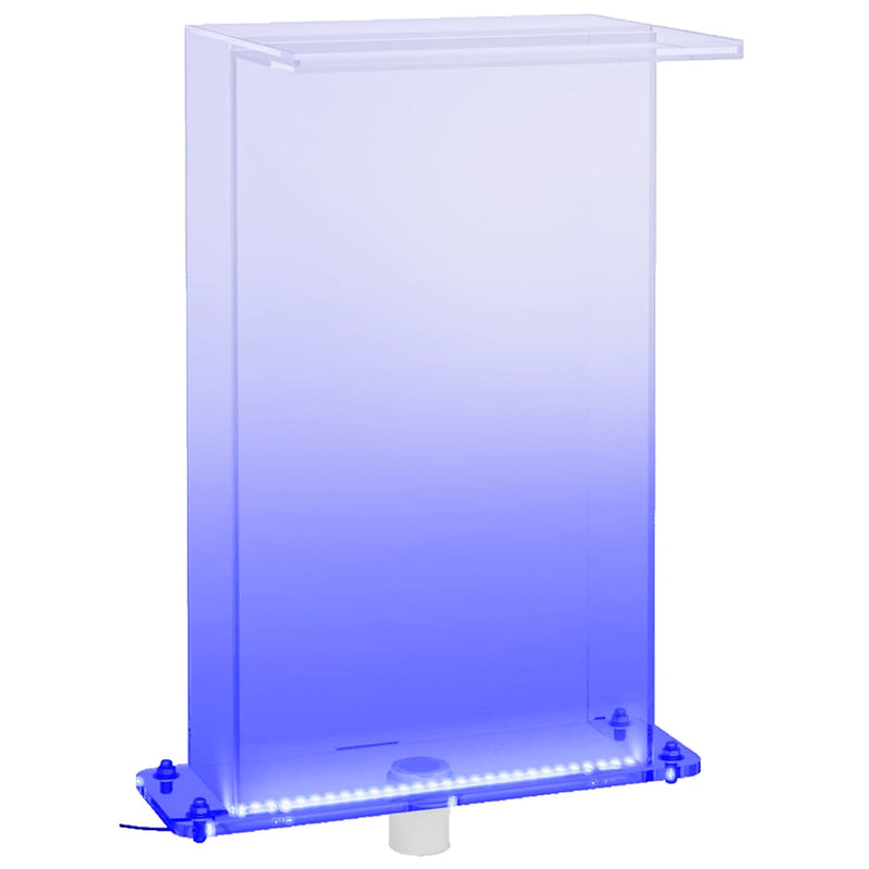 Afbeelding laden in galerijviewer, Vidaxl zwembadfontein met rgb led's 51 cm acryl
