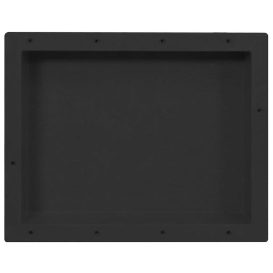 VidaXL Douchenis 41x51x10 cm matzwart