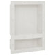 VidaXL Douchenis met 2 vakken 41x51x10 cm matwit