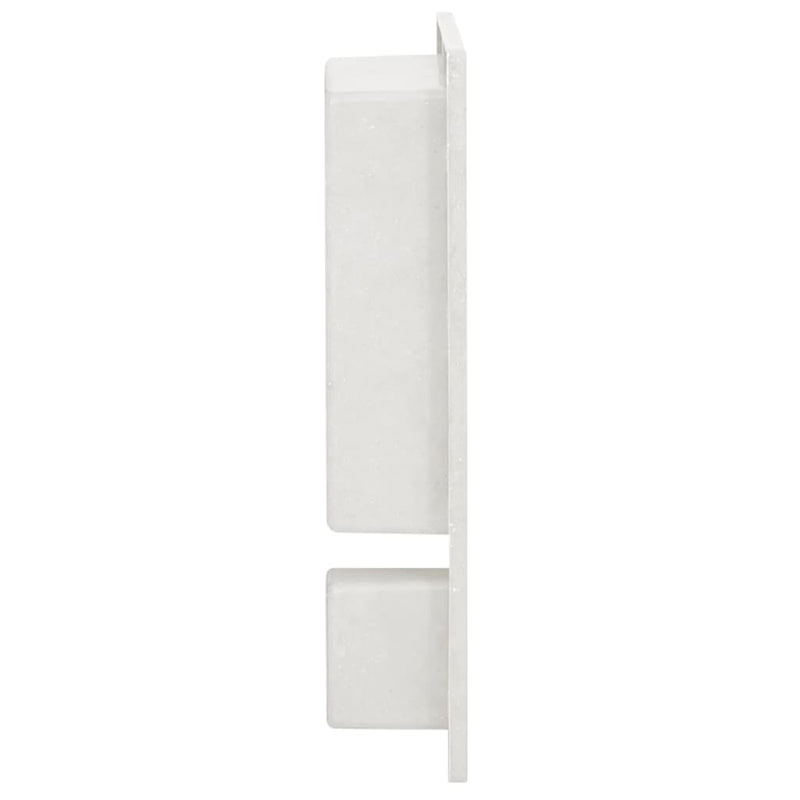 Afbeelding laden in galerijviewer, VidaXL Douchenis met 2 vakken 41x51x10 cm matwit

