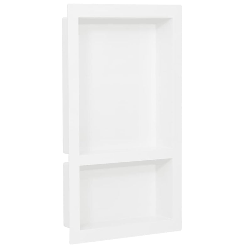 Afbeelding laden in galerijviewer, Vidaxl douchenis met 2 vakken 41x69x9 cm hoogglans wit
