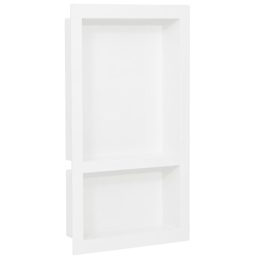 Vidaxl douchenis met 2 vakken 41x69x9 cm hoogglans wit