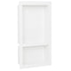 Vidaxl douchenis met 2 vakken 41x69x9 cm hoogglans wit