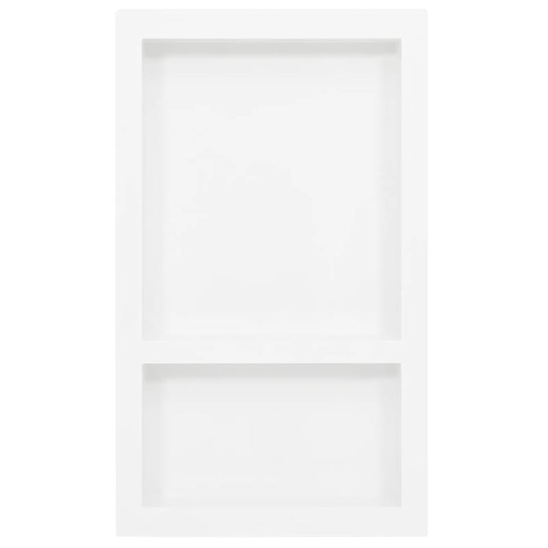 Afbeelding laden in galerijviewer, Vidaxl douchenis met 2 vakken 41x69x9 cm hoogglans wit

