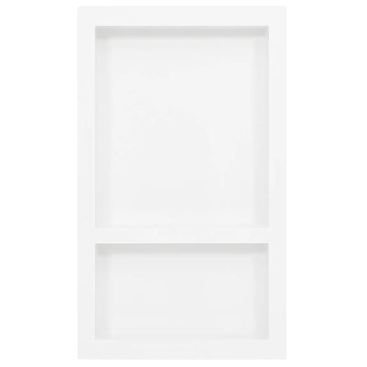 Vidaxl douchenis met 2 vakken 41x69x9 cm hoogglans wit