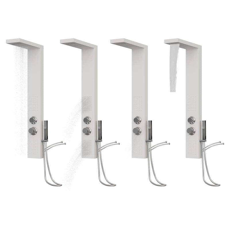 Afbeelding laden in galerijviewer, Vidaxl douchepaneelsysteem aluminium wit
