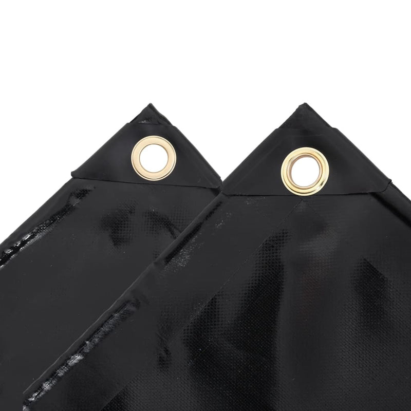 Afbeelding laden in galerijviewer, Vidaxl zeildoek 650 g m² 3x6 m zwart
