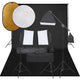 Vidaxl fotostudioset met verlichtingsset, achtergrond en reflector