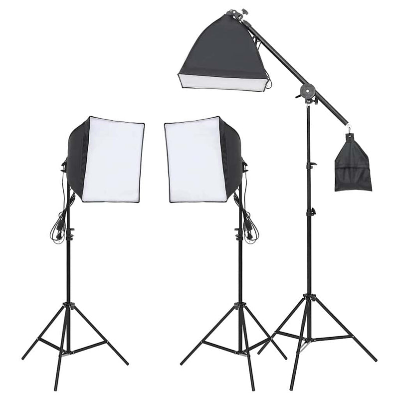 Afbeelding laden in galerijviewer, Vidaxl fotostudioset met verlichtingsset en achtergrond
