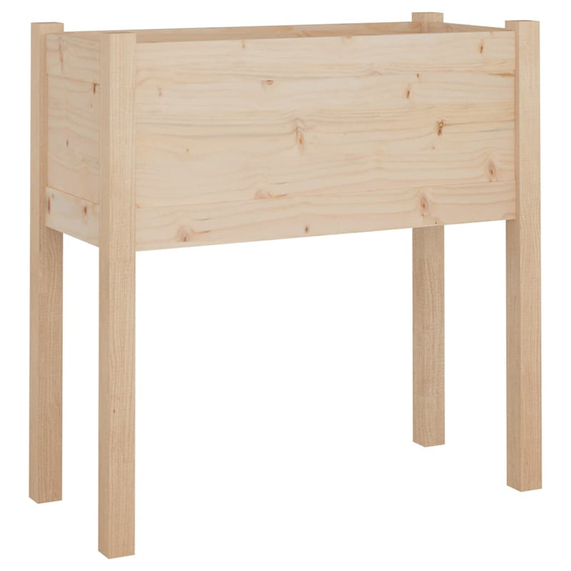 Afbeelding laden in galerijviewer, Vidaxl plantenbakken 2 st 70x31x70 cm massief grenenhout
