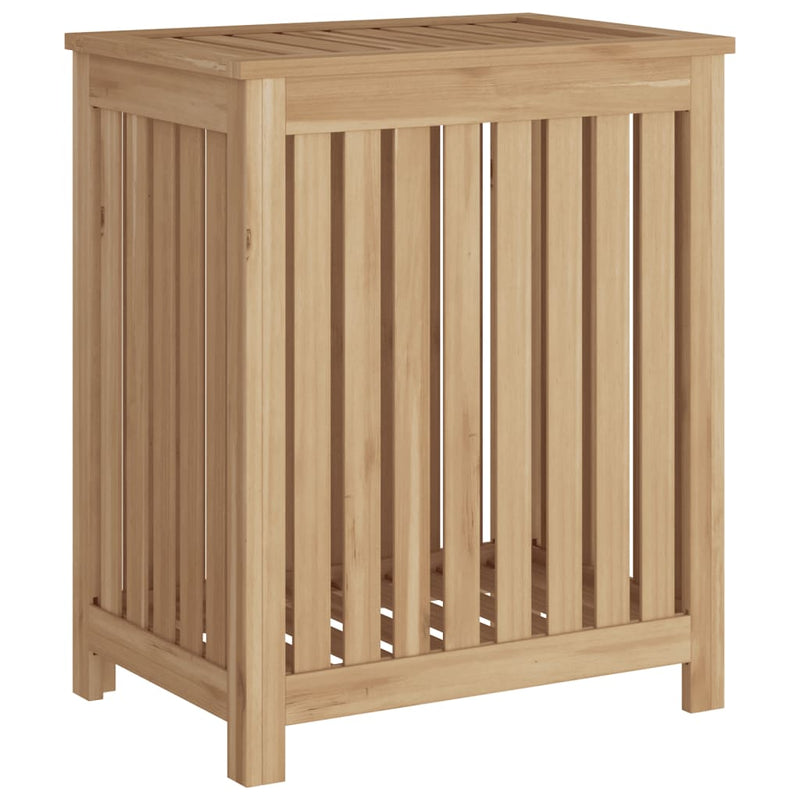 Afbeelding laden in galerijviewer, Vidaxl wasmand 50x35x60 cm massief teakhout
