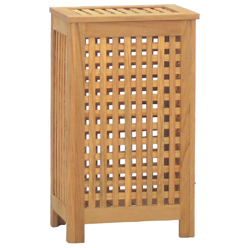 Afbeelding laden in galerijviewer, Vidaxl wasmand 35x25x60 cm massief teakhout
