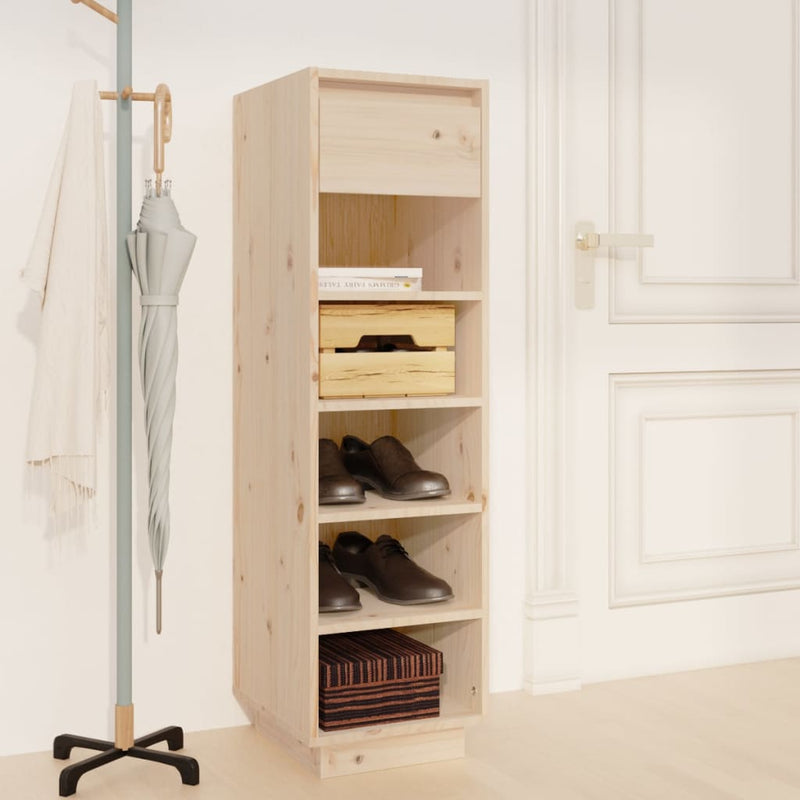 Afbeelding laden in galerijviewer, Vidaxl schoenenkast 30x34x105 cm massief grenenhout
