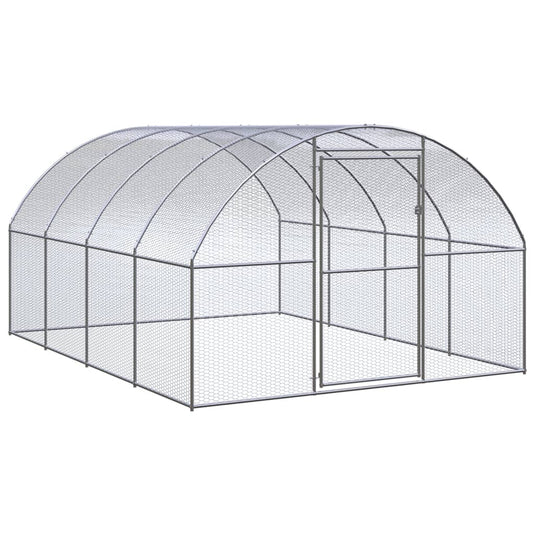 VidaXL Kippenren 3x4x2 m gegalvaniseerd staal