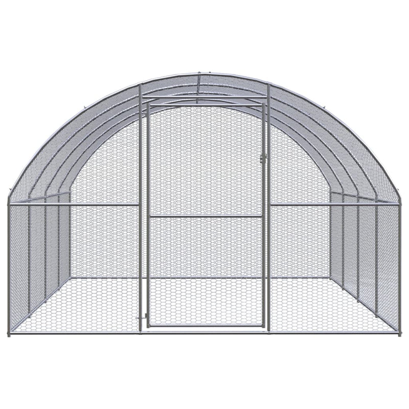 Afbeelding laden in galerijviewer, VidaXL Kippenren 3x4x2 m gegalvaniseerd staal
