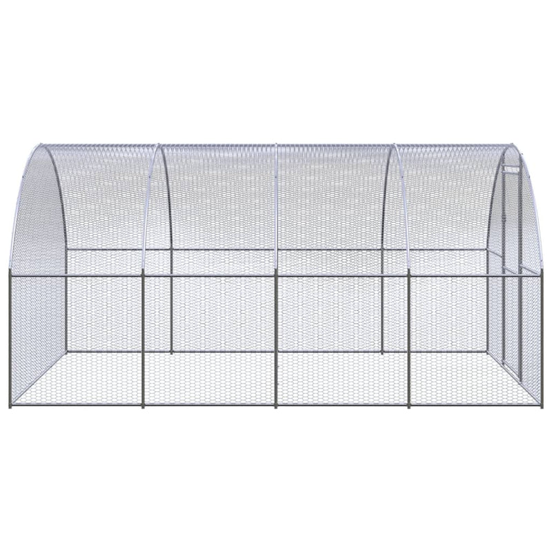 Afbeelding laden in galerijviewer, VidaXL Kippenren 3x4x2 m gegalvaniseerd staal
