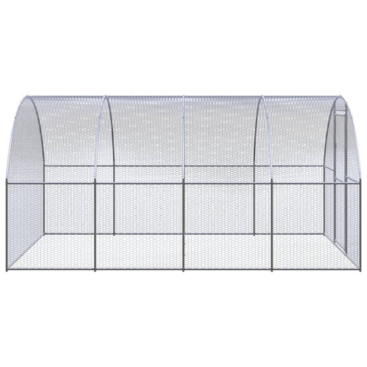 VidaXL Kippenren 3x4x2 m gegalvaniseerd staal