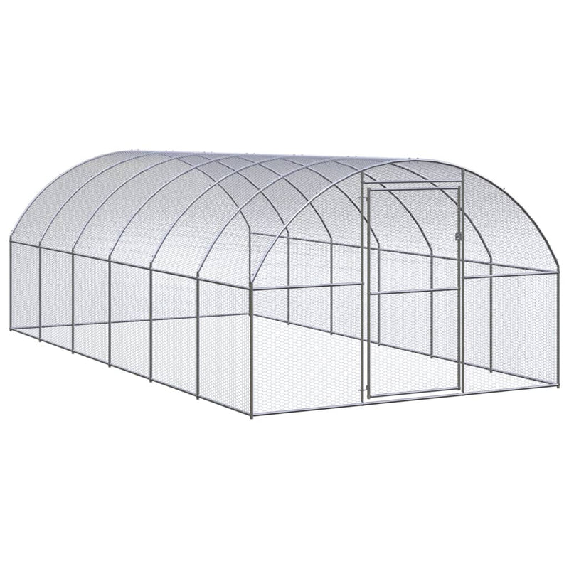 Afbeelding laden in galerijviewer, VidaXL Kippenren 3x6x2 m gegalvaniseerd staal
