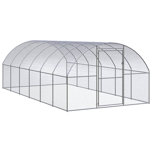 VidaXL Kippenren 3x6x2 m gegalvaniseerd staal