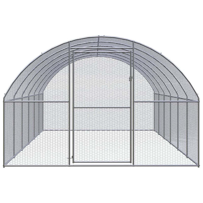 Afbeelding laden in galerijviewer, VidaXL Kippenren 3x6x2 m gegalvaniseerd staal
