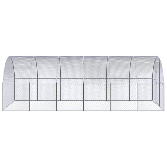 VidaXL Kippenren 3x6x2 m gegalvaniseerd staal
