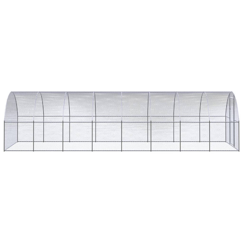 Afbeelding laden in galerijviewer, VidaXL Kippenren 3x8x2 m gegalvaniseerd staal
