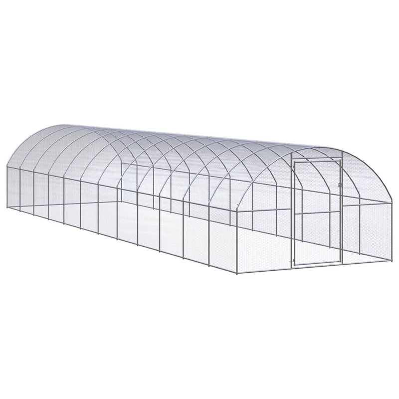 Afbeelding laden in galerijviewer, VidaXL Kippenren 3x12x2 m gegalvaniseerd staal
