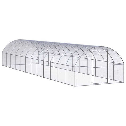 VidaXL Kippenren 3x12x2 m gegalvaniseerd staal
