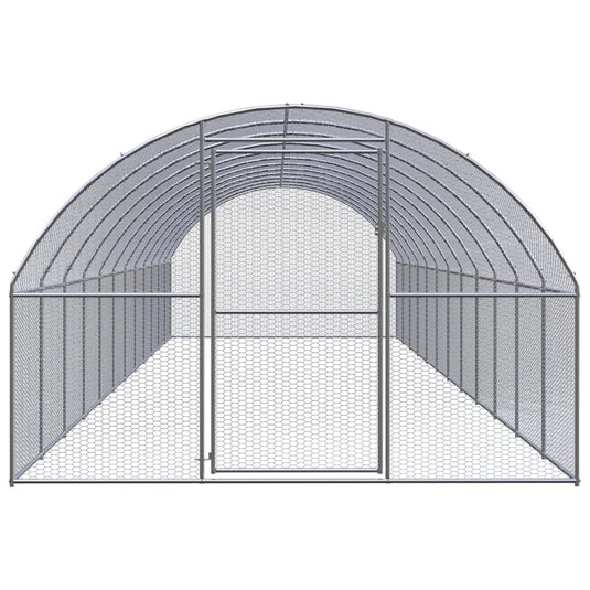 VidaXL Kippenren 3x12x2 m gegalvaniseerd staal