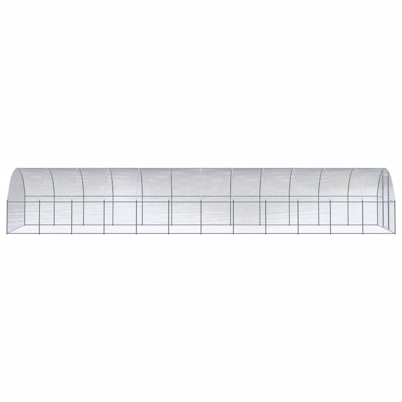 Afbeelding laden in galerijviewer, VidaXL Kippenren 3x12x2 m gegalvaniseerd staal
