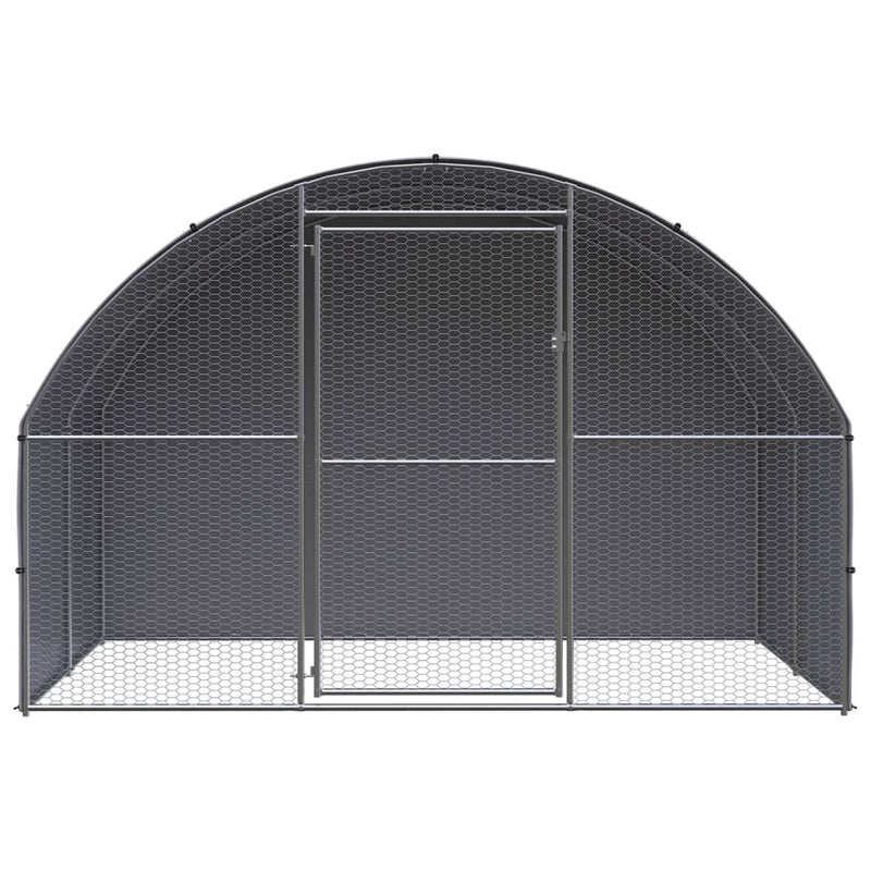 Afbeelding laden in galerijviewer, Vidaxl kippenren 3x2x2 m gegalvaniseerd staal
