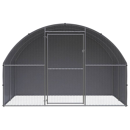 Vidaxl kippenren 3x2x2 m gegalvaniseerd staal
