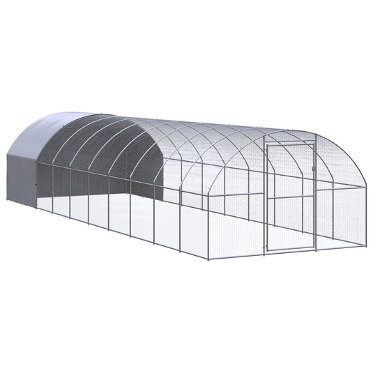 VidaXL Kippenren 3x10x2 m gegalvaniseerd staal