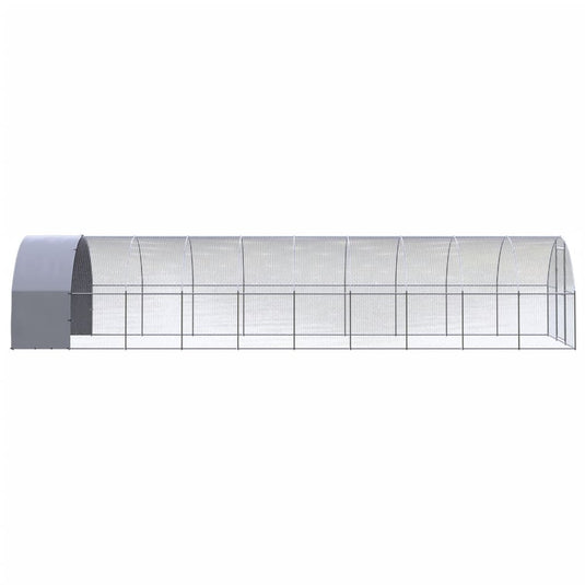 VidaXL Kippenren 3x10x2 m gegalvaniseerd staal