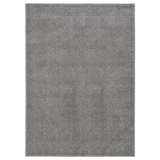 Vidaxl vloerkleed kortpolig 120x170 cm grijs
