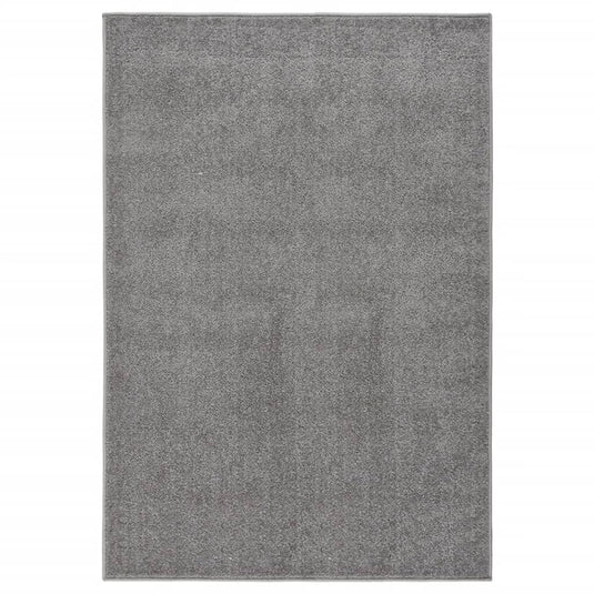 VidaXL Vloerkleed kortpolig 200x290 cm grijs