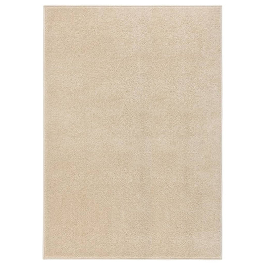 VidaXL Vloerkleed kortpolig 240x340 cm beige